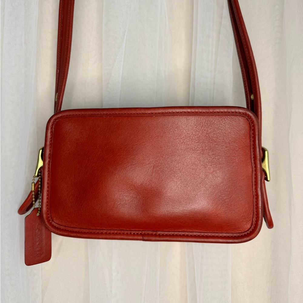 Vintage Coach Red Crossbody Bag